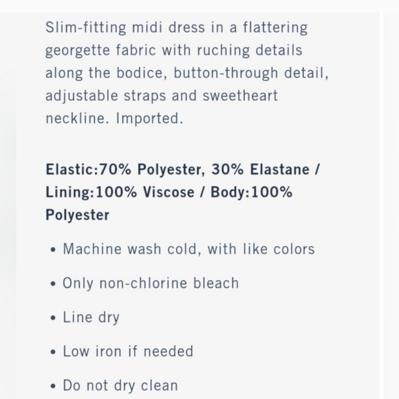 ABERCROMBIE AND FITCH Midi Dress Size Small - Picture 13 of 13